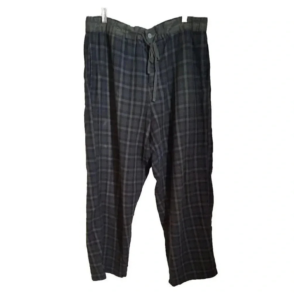 Calvin Klein Men's Plaid Soft Lounge Pants Sleepwear Size Large